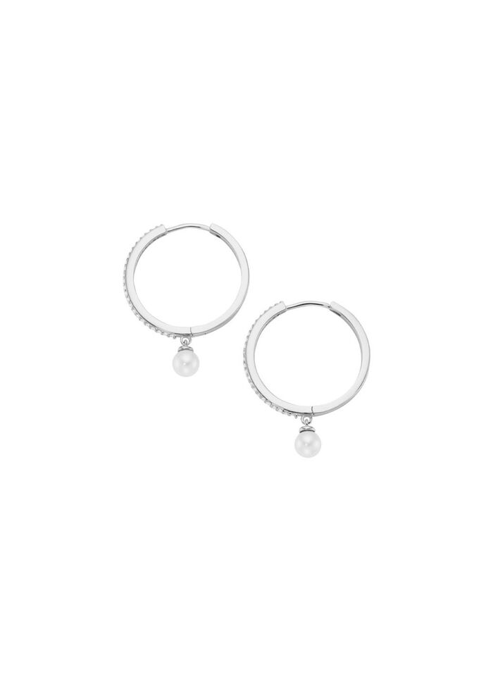 Klappcreolen mit Zirkonia 