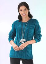 Pullover in Strukturmix 