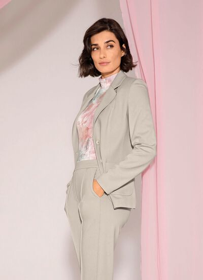 Blazer mit Reverskragen 