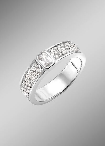 Damenring mit Zirkonia 