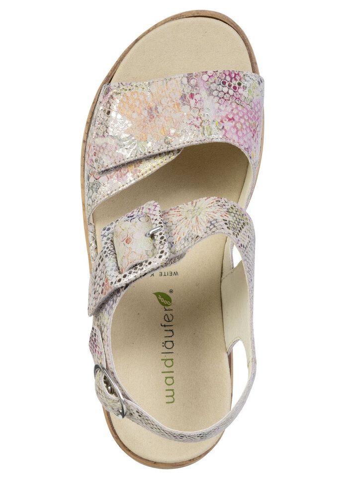 Waldl&auml;ufer, bequeme Damen-Sandaletten, Weite K, mit herausnehmbarem Fu&szlig;bett 