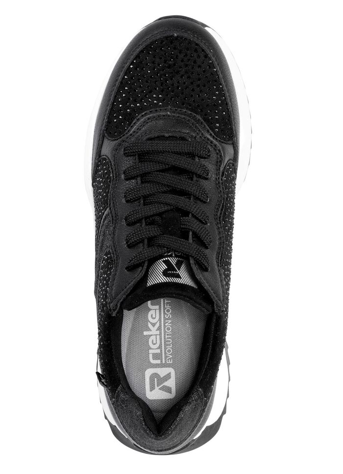 Rieker Sneaker mit Glitzersteinchen 