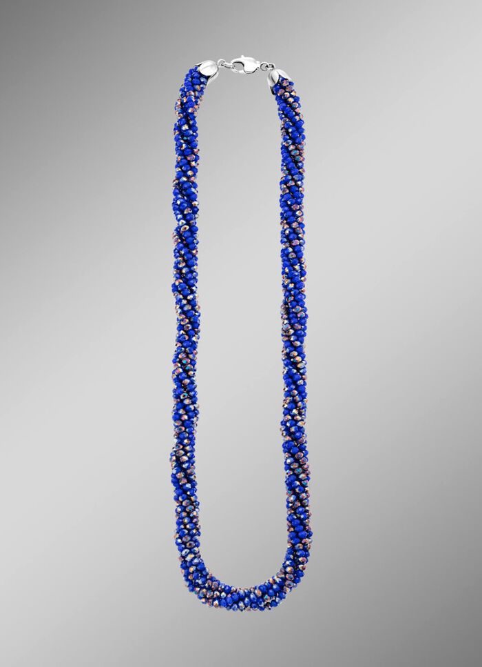 Schmuck-Set mit blauen Kristallen, 2-teilig 