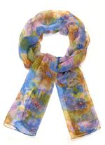 Schal mit Bl&uuml;tendessin 