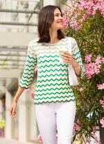 Pullover mit Wellenringeln 