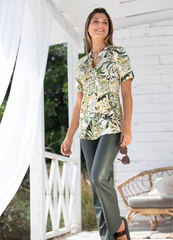 Shirt-Tunika mit Elasthan 