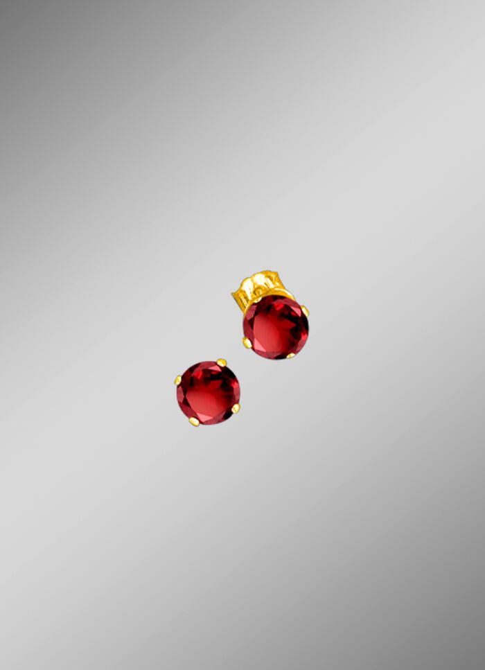 Ohrstecker mit echt Granat 