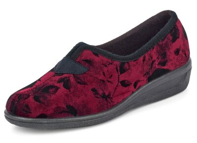 Klassische Damen-Hausschuhe, Weite H, mit anatomisch geformtem Fu&szlig;bett 