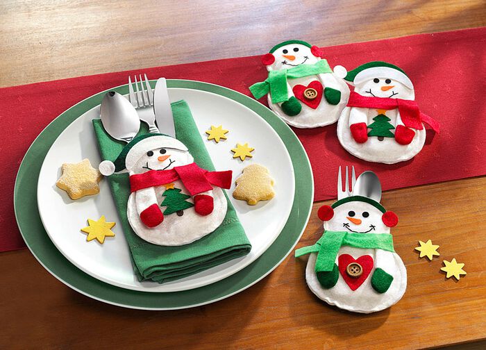 Bestecktaschen, 4er-Set 