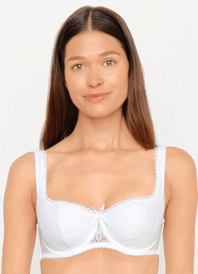 Susa Dirndl-BH mit floraler Elastikspitze im Vorderteil 