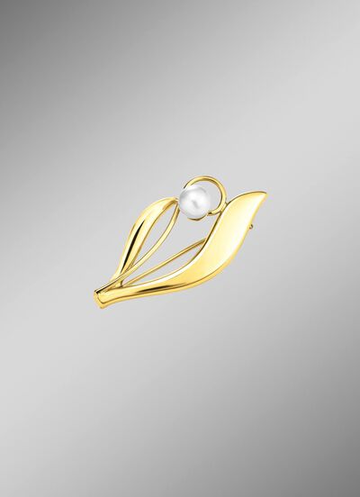 Wundervolle Anstecknadel mit S&uuml;&szlig;wasser-Zuchtperle 