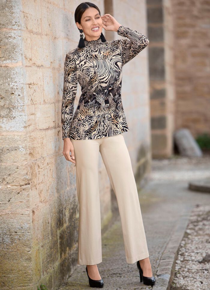 Hose in modischer Palazzo-Form 