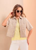 Blazer mit Glitzereffekten 