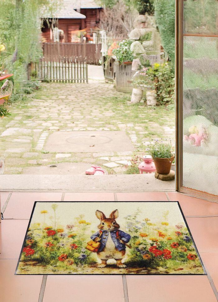 Fu&szlig;matte mit Hasen-Motiv 