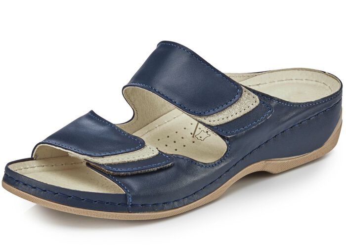 ELENA EDEN Pantolette mit Kontrast-Eins&auml;tzen 