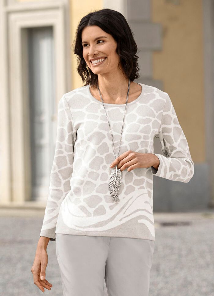 Pullover in Jacquard-Dessin 