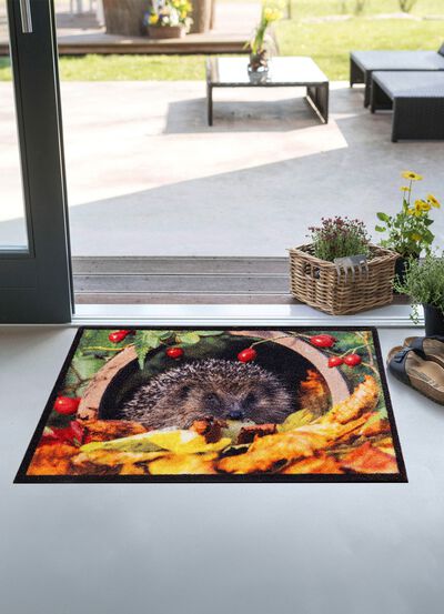 Fu&szlig;matte mit Igel-Motiv 