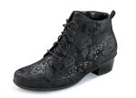 Waldl&auml;ufer Schn&uuml;r-Stiefelette mit floraler Pr&auml;gung 