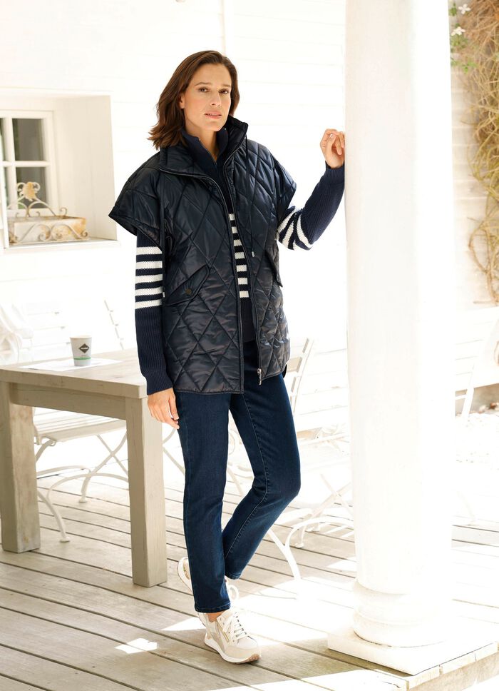 Weste mit Rei&szlig;verschlussleiste 