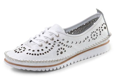 Andrea Conti, sommerliche Damen-Schn&uuml;rschuhe, Weite G, mit herausnehmbarem Fu&szlig;bett 