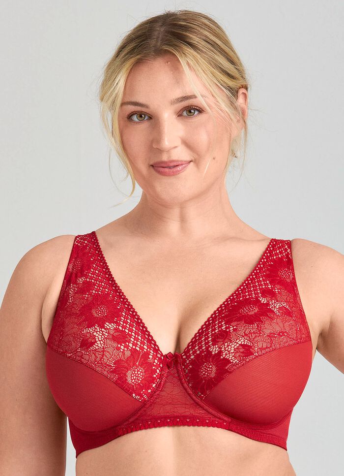 Miss Mary B&uuml;gel-BH mit floraler Elastikspitze 