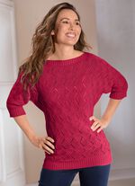 Pullover in Fledermausform 