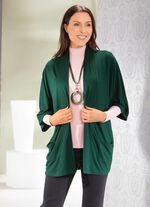 Shirtjacke in verschlussloser Form in 2 Farben 