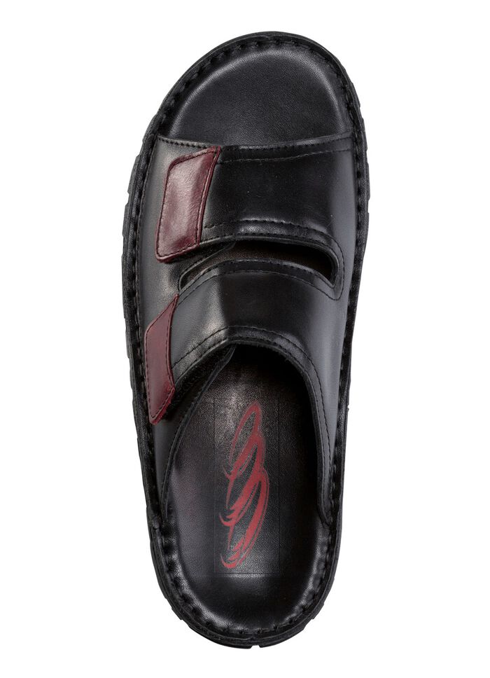 GINO GALANTE, klassische Herren-Pantoletten, aus Leder 