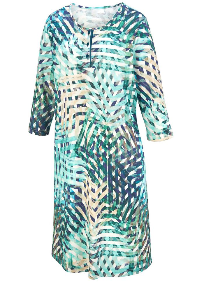 Nachthemd, knielang mit Knopfleiste  