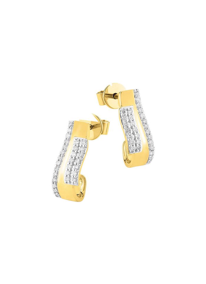 Edle Ohrstecker mit 56 Diamanten 