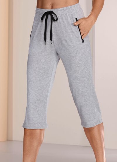 Zweierpack Schlaf- und Freizeithosen mit Kordelzug und Taschen 