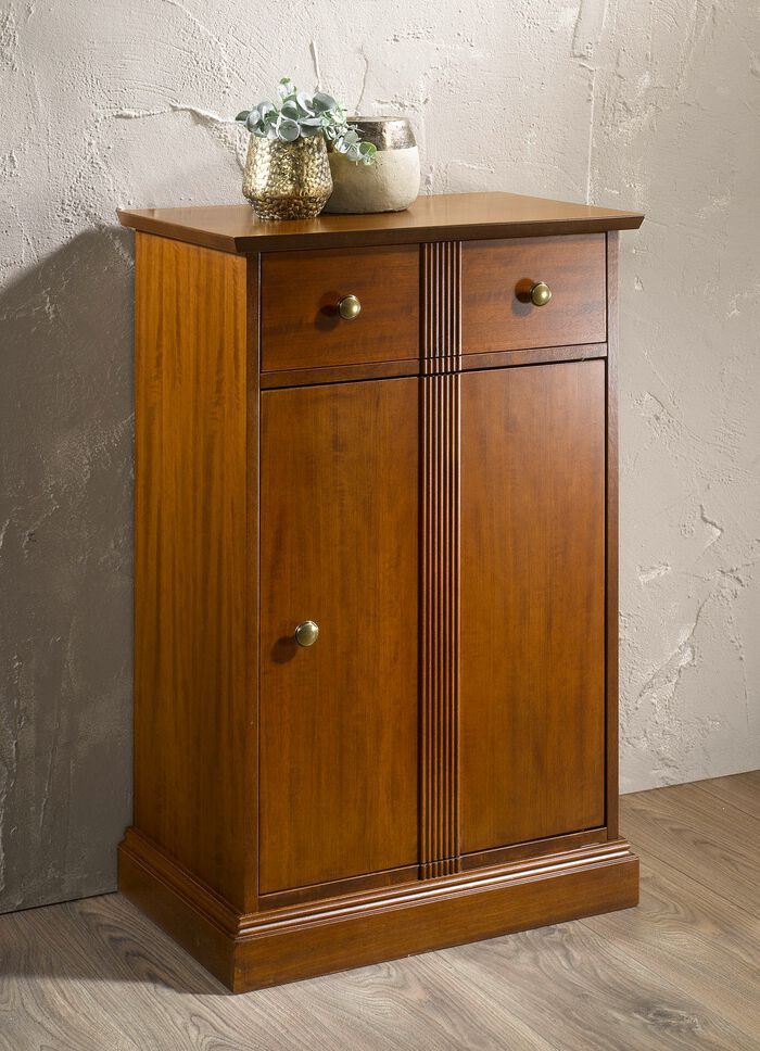 Teilmassive Kommodenserie mit Echtholzfurnier 