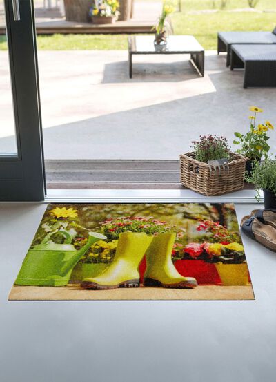 Fu&szlig;matte mit rutschhemmendem Vinylr&uuml;cken 