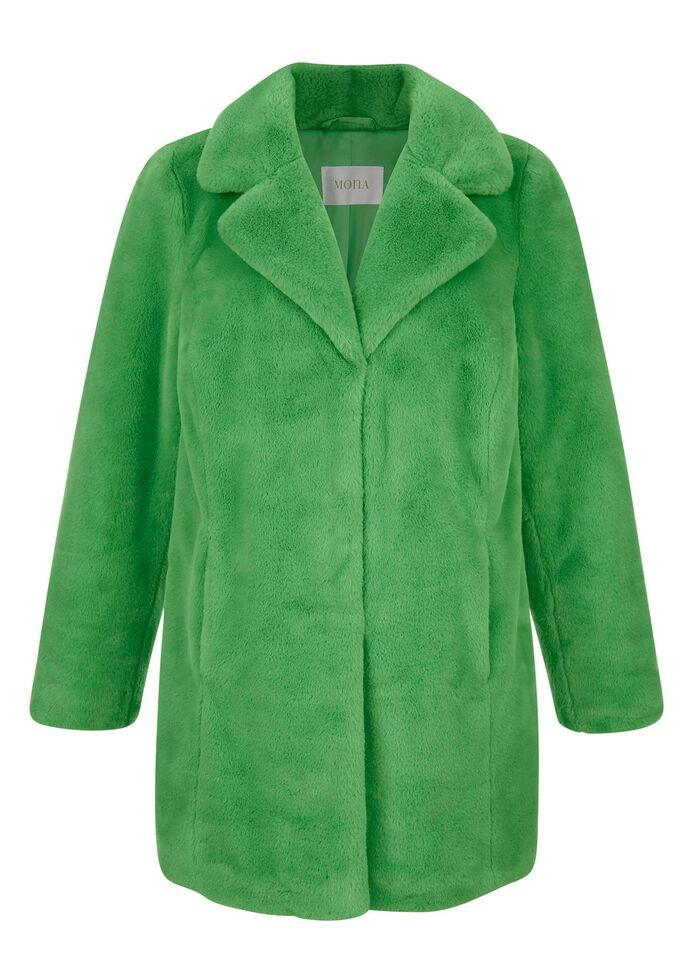 Webpelzjacke mit Reverskragen 