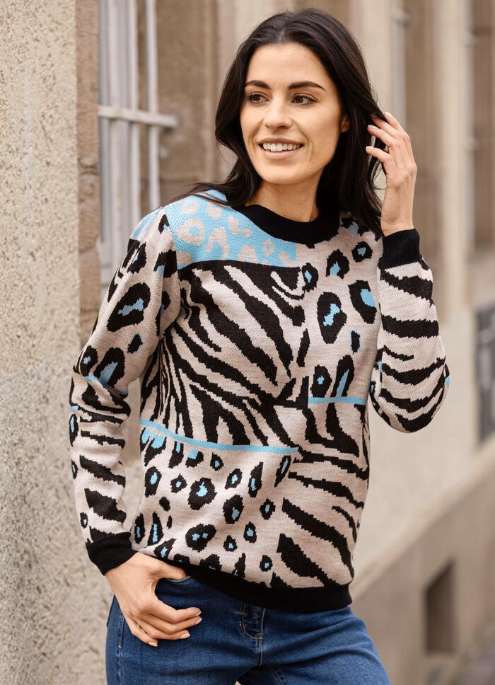 Pullover in Jacquard-Dessin 