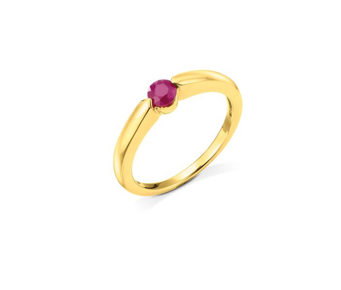 Bezaubernder Damenring mit echtem Edelstein 