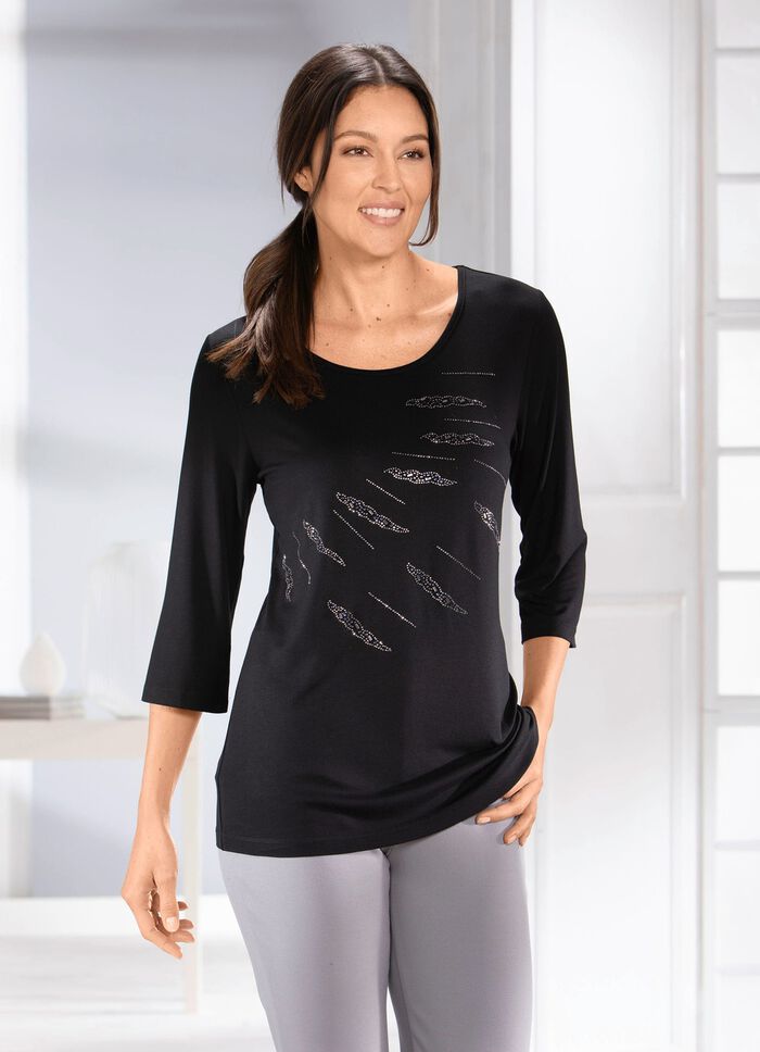 Herrliches Shirt mit Zierpl&auml;ttchen 