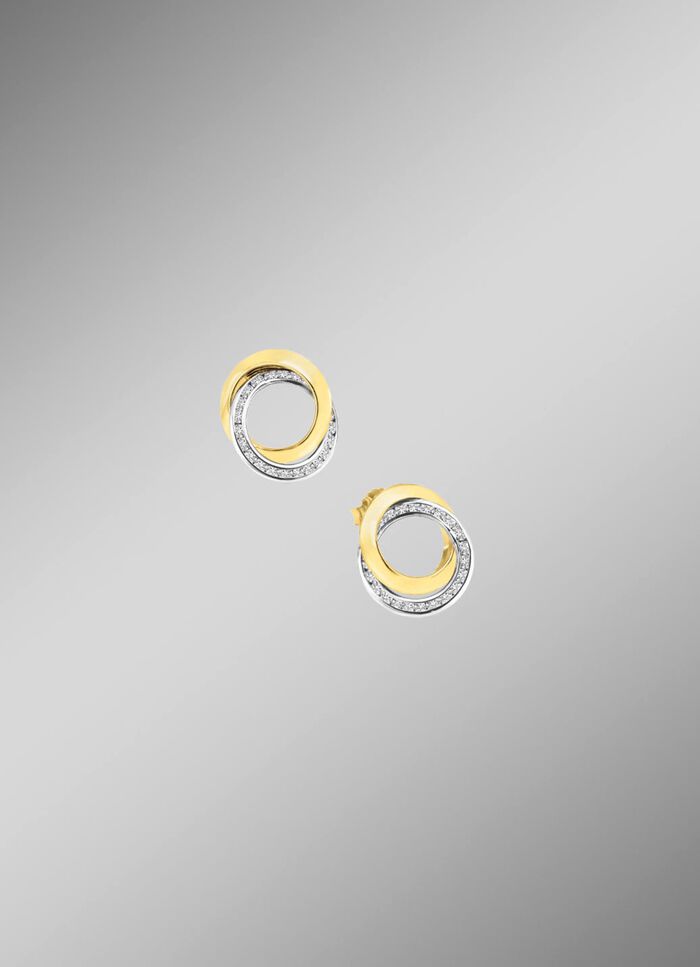 Zarte Eleganz: Ohrstecker mit synth. Zirkonia 