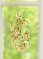 Holz-Fensterbild aus dem Erzgebirge 