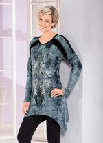 Longshirt in aktueller Batik-Optik in 2 Farben 