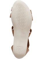 Andrea Conti, modische Damen-Sandalen, aus Leder 