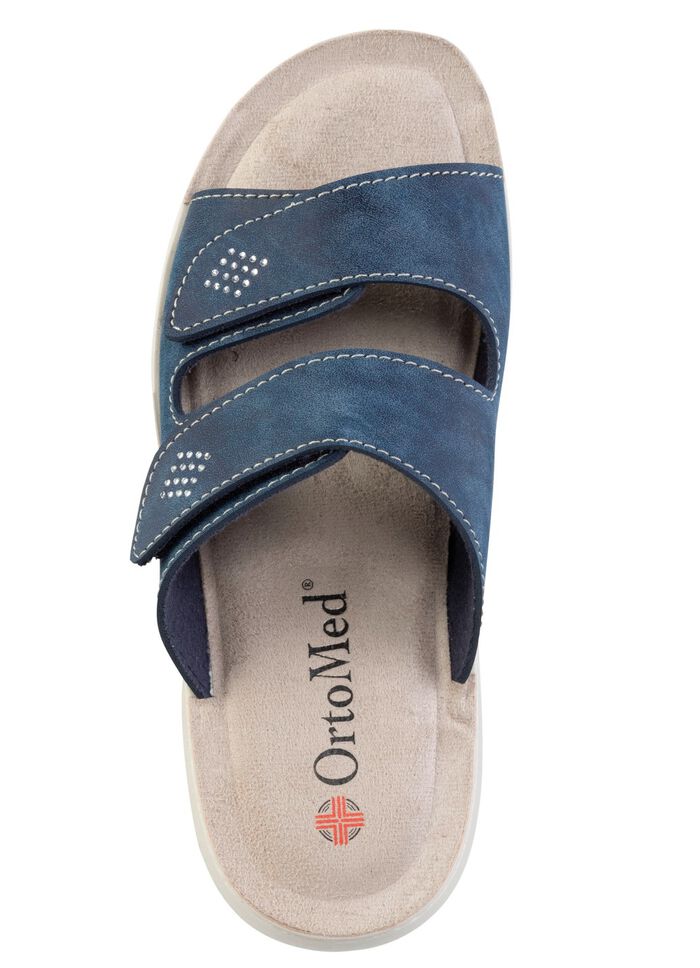 Pantolette mit Glitzersteinchen 