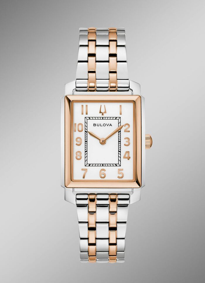 Elegante Bulova-Quartz-Damenuhr 