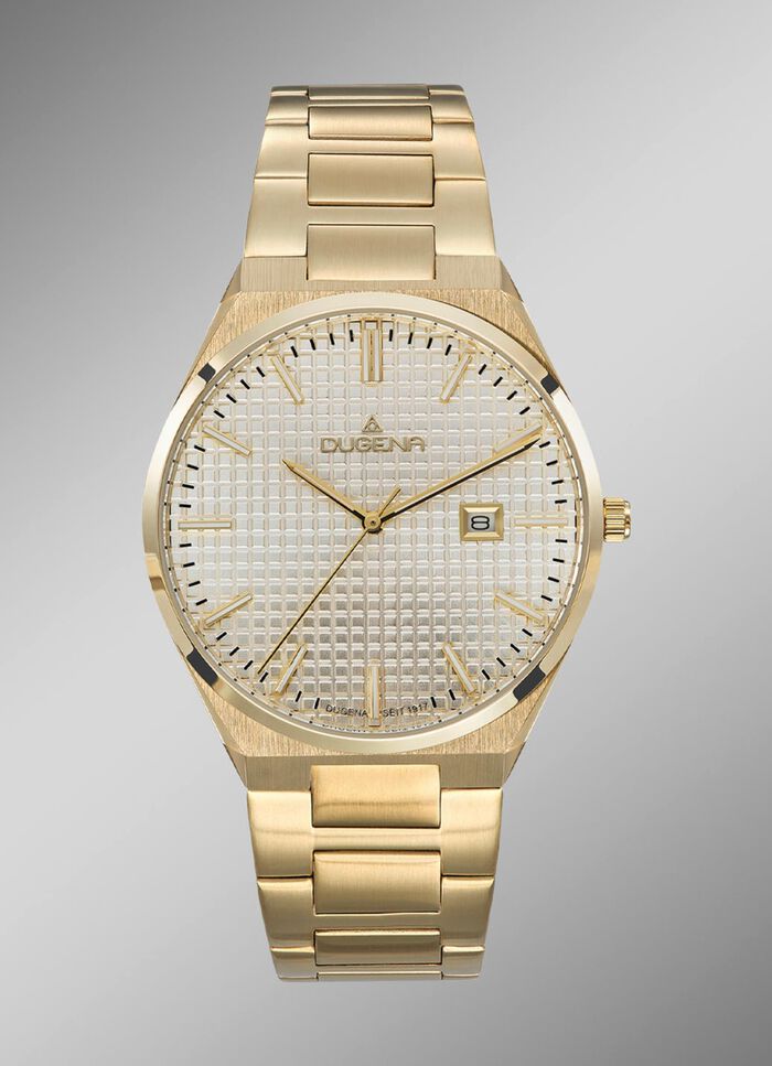 Dugena-Quartz-Herrenuhr mit Edelstahlbandgeh&auml;use 