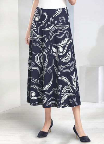 Rock mit ausdrucksstarker Dessinierung 