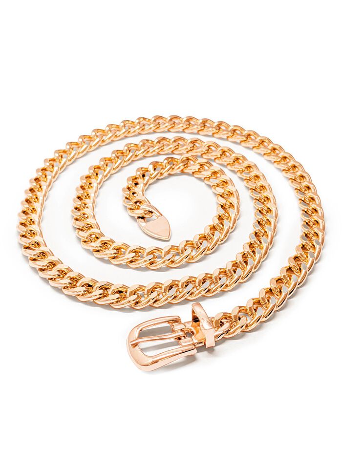 Schicker Damen-Ketteng&uuml;rtel, l&auml;ngenverstellbar mit Schnalle 