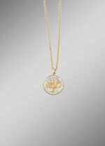 Edler Lebensbaum-Anh&auml;nger mit Kristallen 