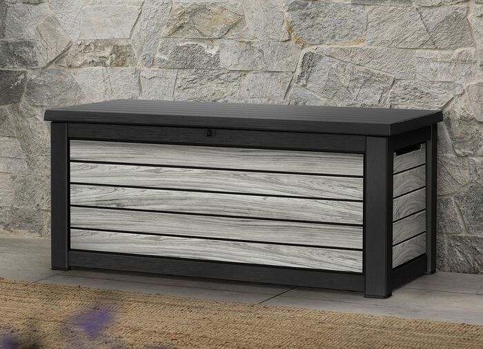 Kissenbox in trendiger Holzoptik 