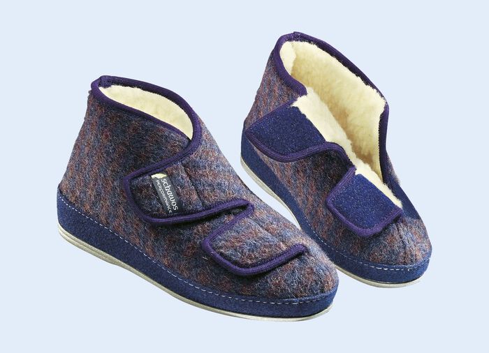 Klima-Hausschuh 100% Schurwolle 