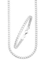 Fantasieketten-Garnitur mit markantem 4-kant Design 